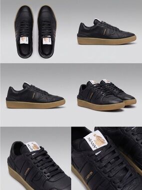 LANVIN Clay Low Top Sneakers mens black